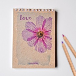 Špirálový blok A6 – LOVE FLOWER