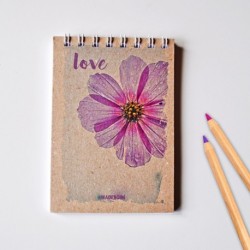 Špirálový blok A7 – LOVE FLOWER
