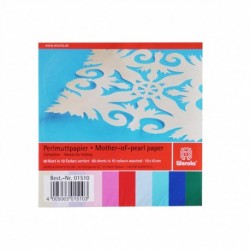 Papier na origami 90g 10x10cm 60 listov mix farieb
