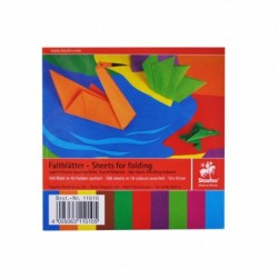 Papier na origami 60g štvorcový 10cm x 10cm 100 listov mix farieb