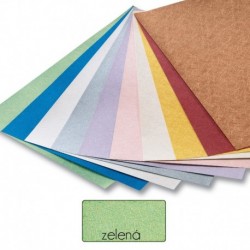 Papier s metalickými vláknami - zelený