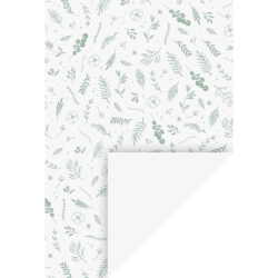 Papier motívový 10 ks 240g/m2 A4 Biela/zelená Listy