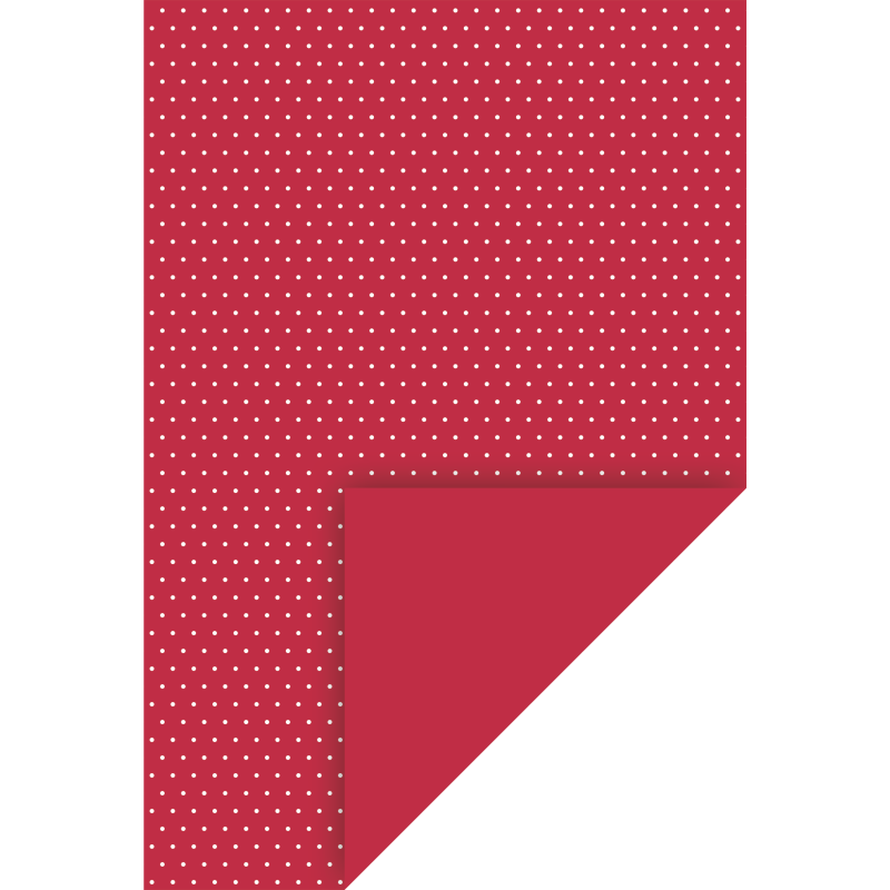 Papier motívový 10 ks 200g/m2 A4 červený s bodkami