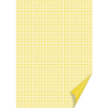 Papier motívový 10 ks 200g/m2 A4 žltý kockovaný