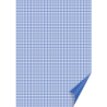 Papier motívový 10 ks 200g/m2 A4 modrý kockovaný