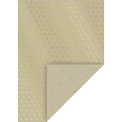 Papier motívový 10 ks 220g/m2 A4 Natur/zlatá Starlight