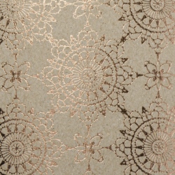 Papier motívový 10 ks 220g/m2 A4 Natur/ružovozlatá Ornament