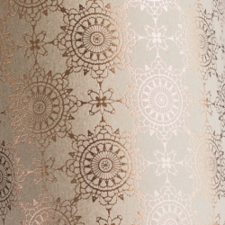 Papier motívový 10 ks 220g/m2 A4 Natur/ružovozlatá Ornament