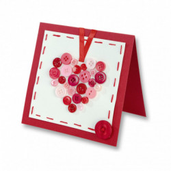 Gombíky – červený mix